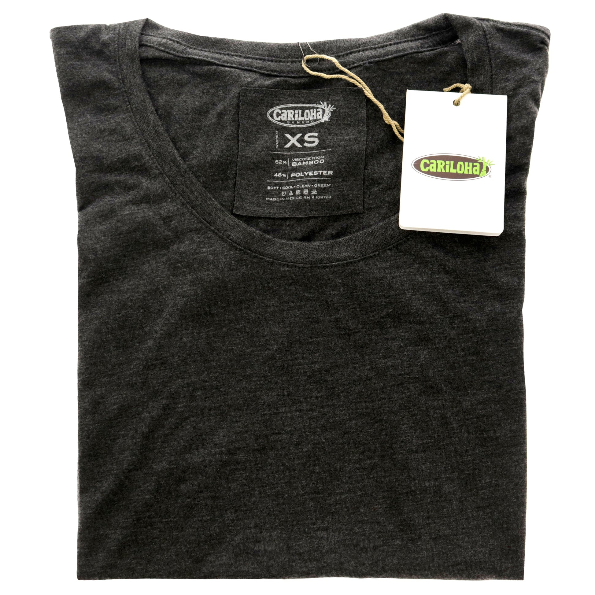 Bamboo Scoop Tee - Charcoal