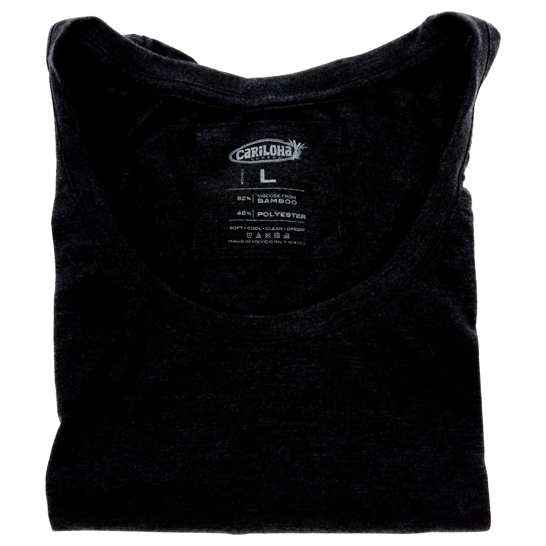 Bamboo Scoop Tee - Charcoal