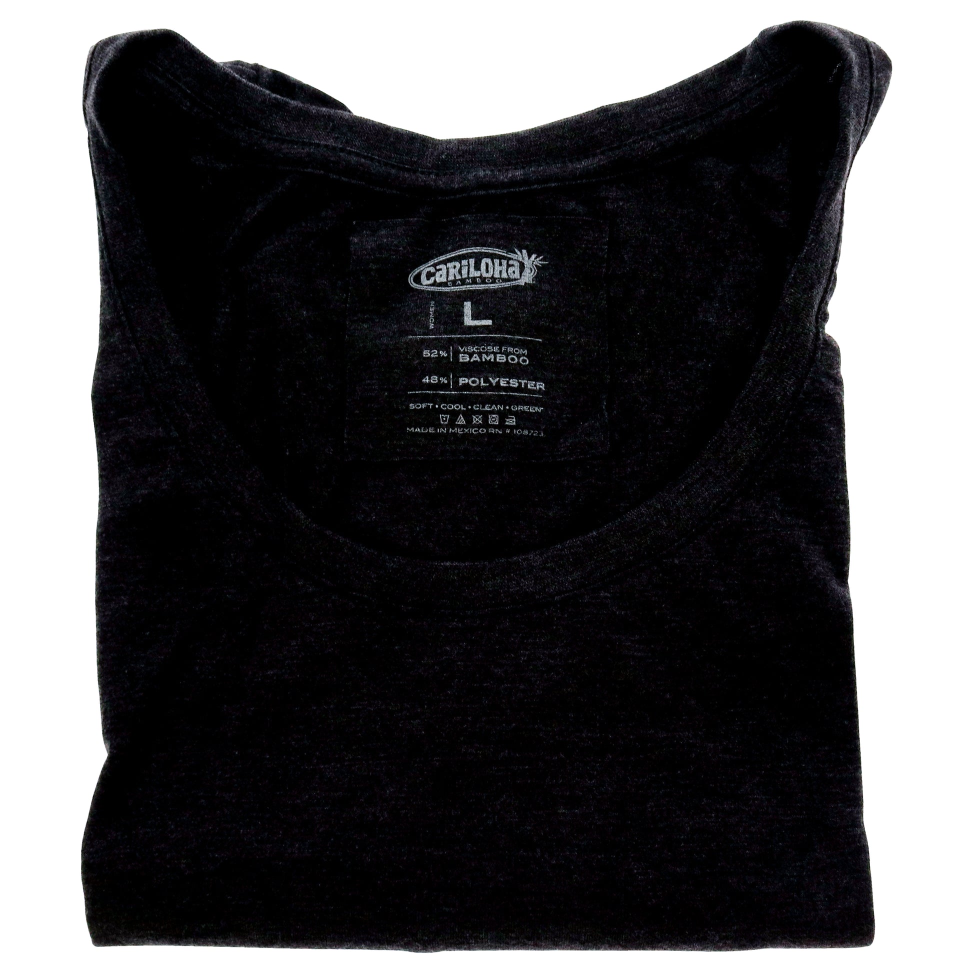 Bamboo Scoop Tee - Charcoal