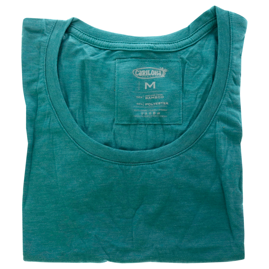 Bamboo Scoop Tee - Tropical Teal Heather