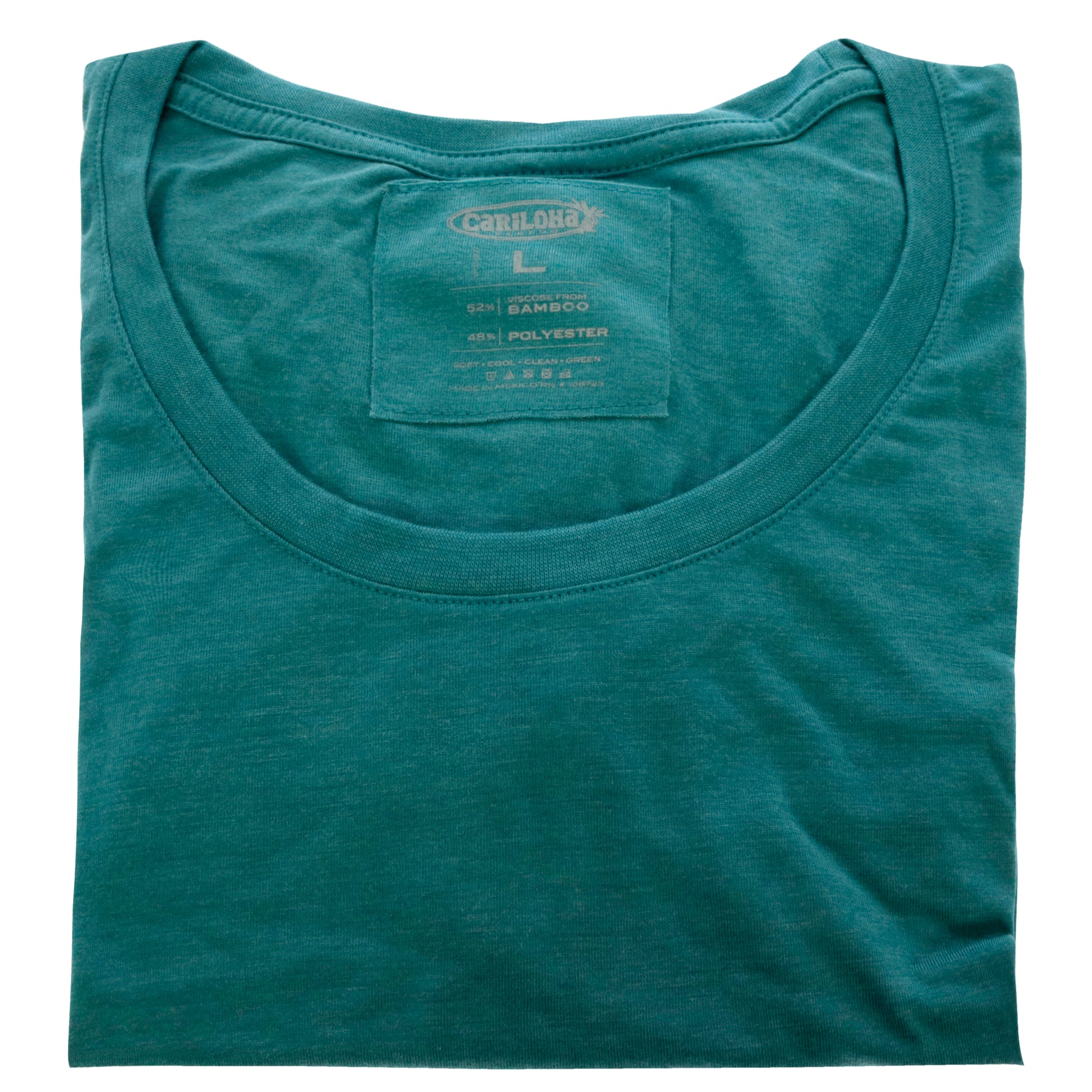 Bamboo Scoop Tee - Tropical Teal Heather