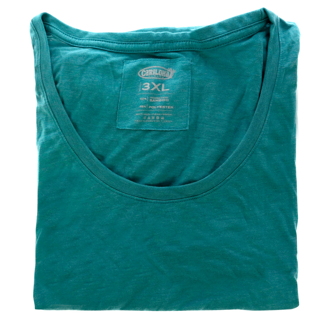 Cariloha Bamboo Scoop Tee - Tropical Teal Heather