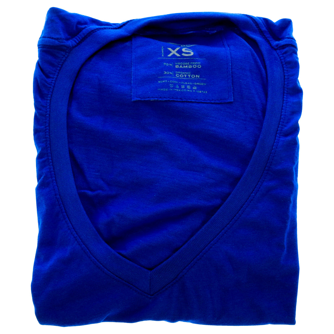 Bamboo V-Neck Tee - Reef Blue