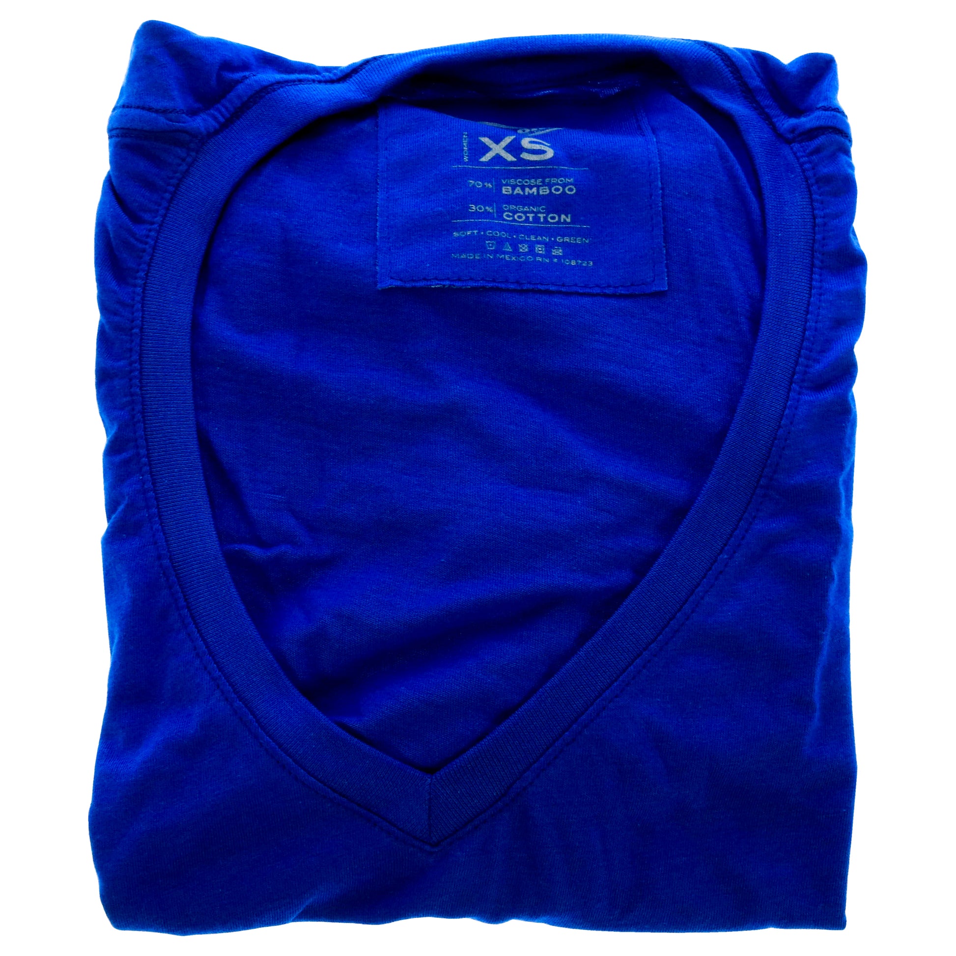 Bamboo V-Neck Tee - Reef Blue