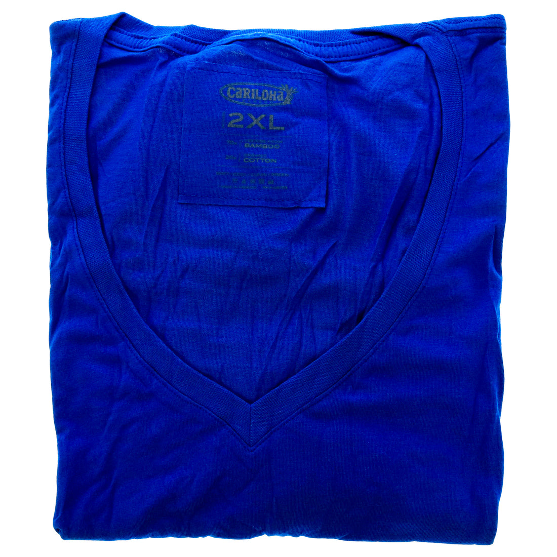 Cariloha Bamboo V-Neck Tee - Reef Blue