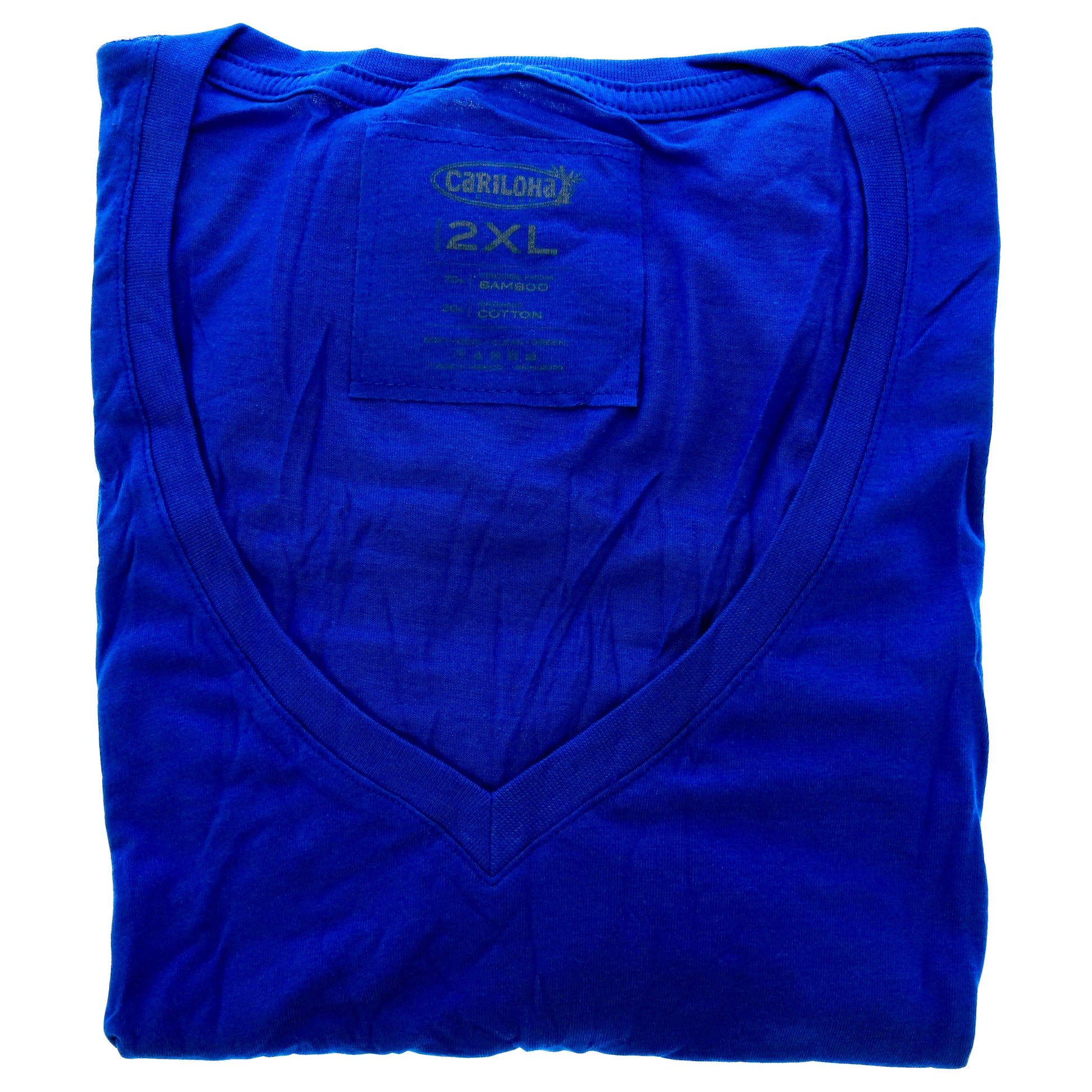 Cariloha Bamboo V-Neck Tee - Reef Blue