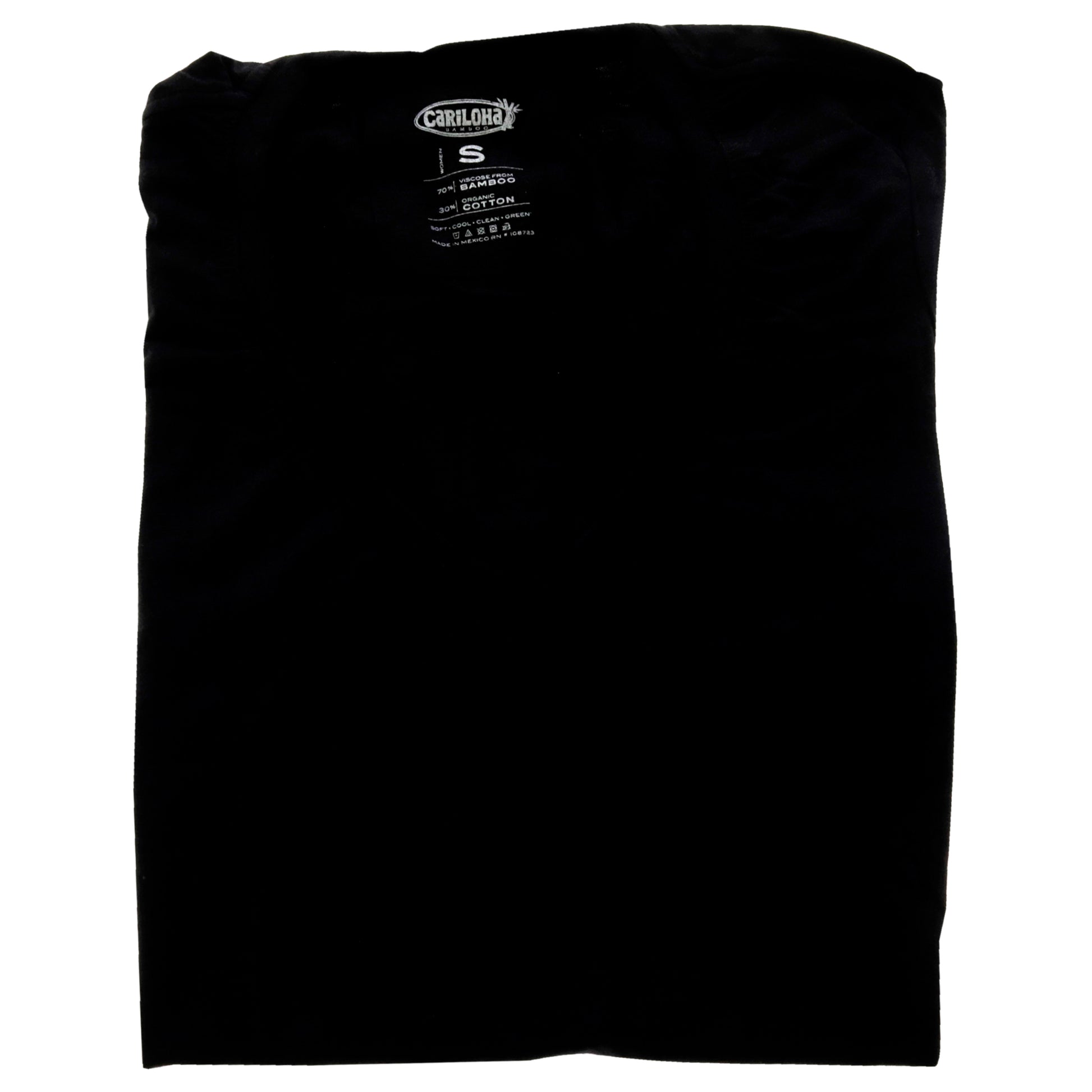 Bamboo V-Neck Tee - Black
