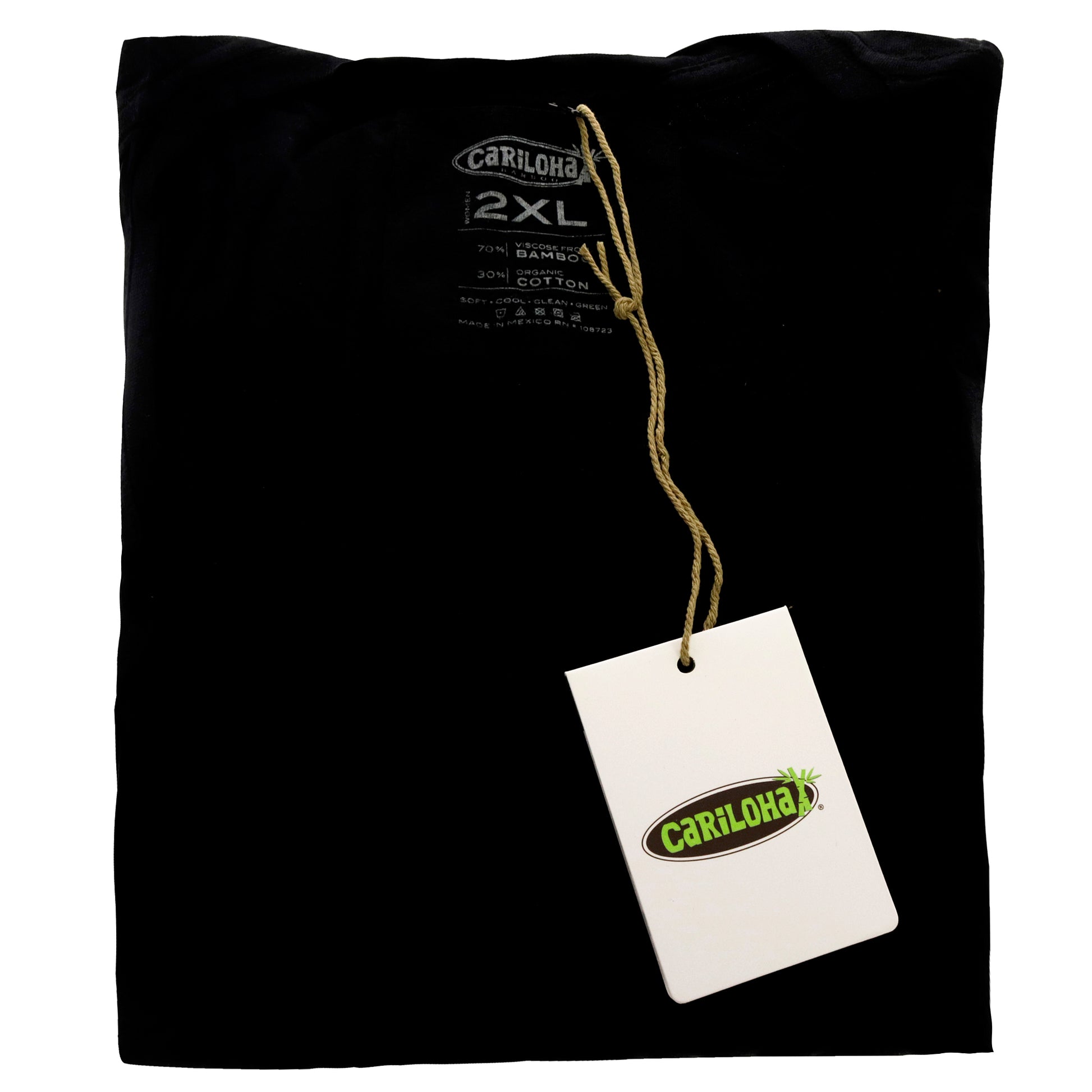Cariloha Bamboo V-Neck Tee - Black