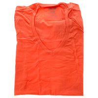 Bamboo V-Neck Tee - Sunkissed Coral