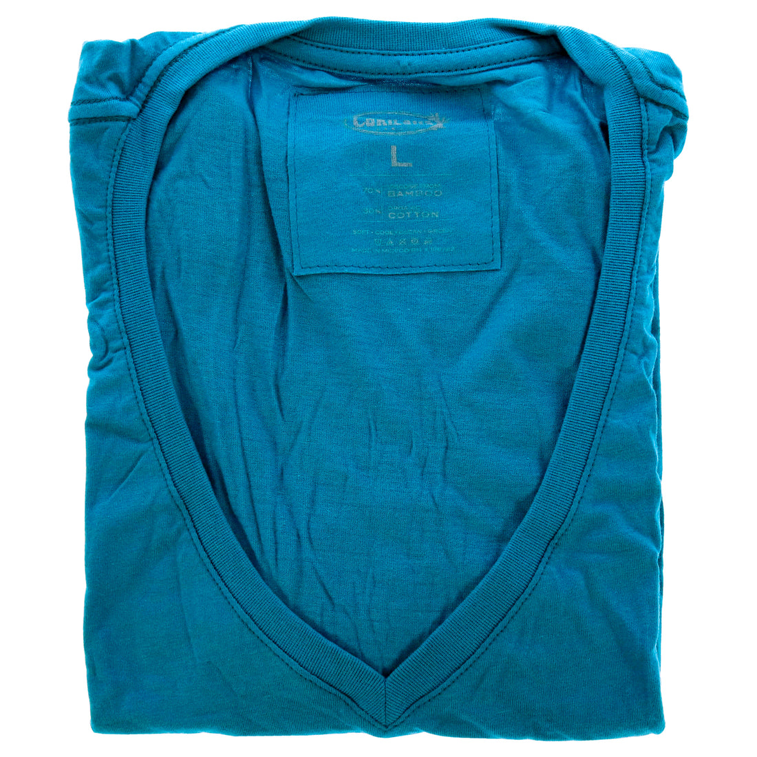 Cariloha Bamboo V-Neck Tee - Tropical Teal