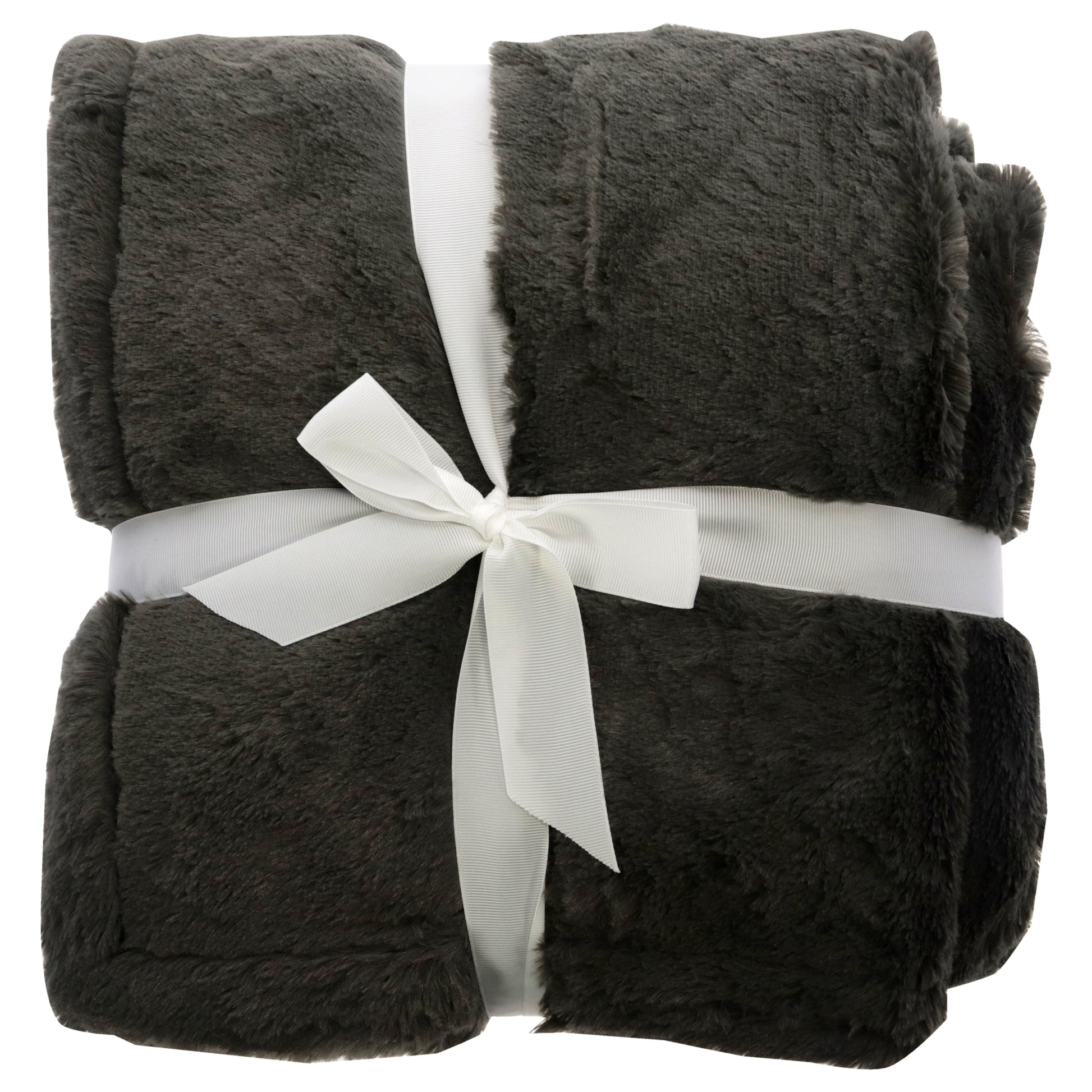 Plush Bamboo Throw Blanket - Onyx