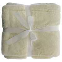 Plush Bamboo Throw Blanket - Coconut Milk