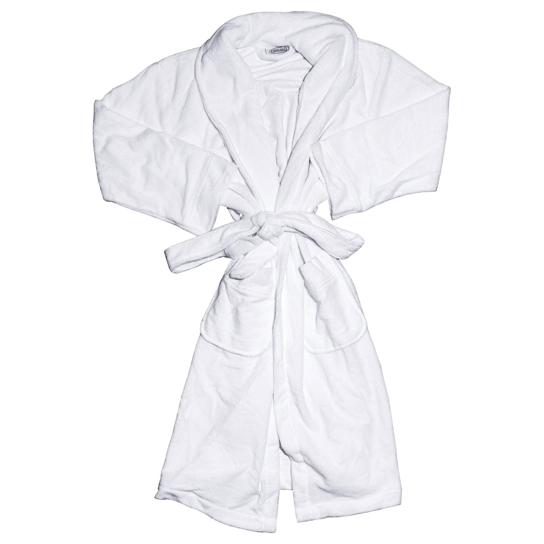 Bamboo Bathrobe - White by Cariloha for Unisex - 1 Pc Bathrobe (S/M)