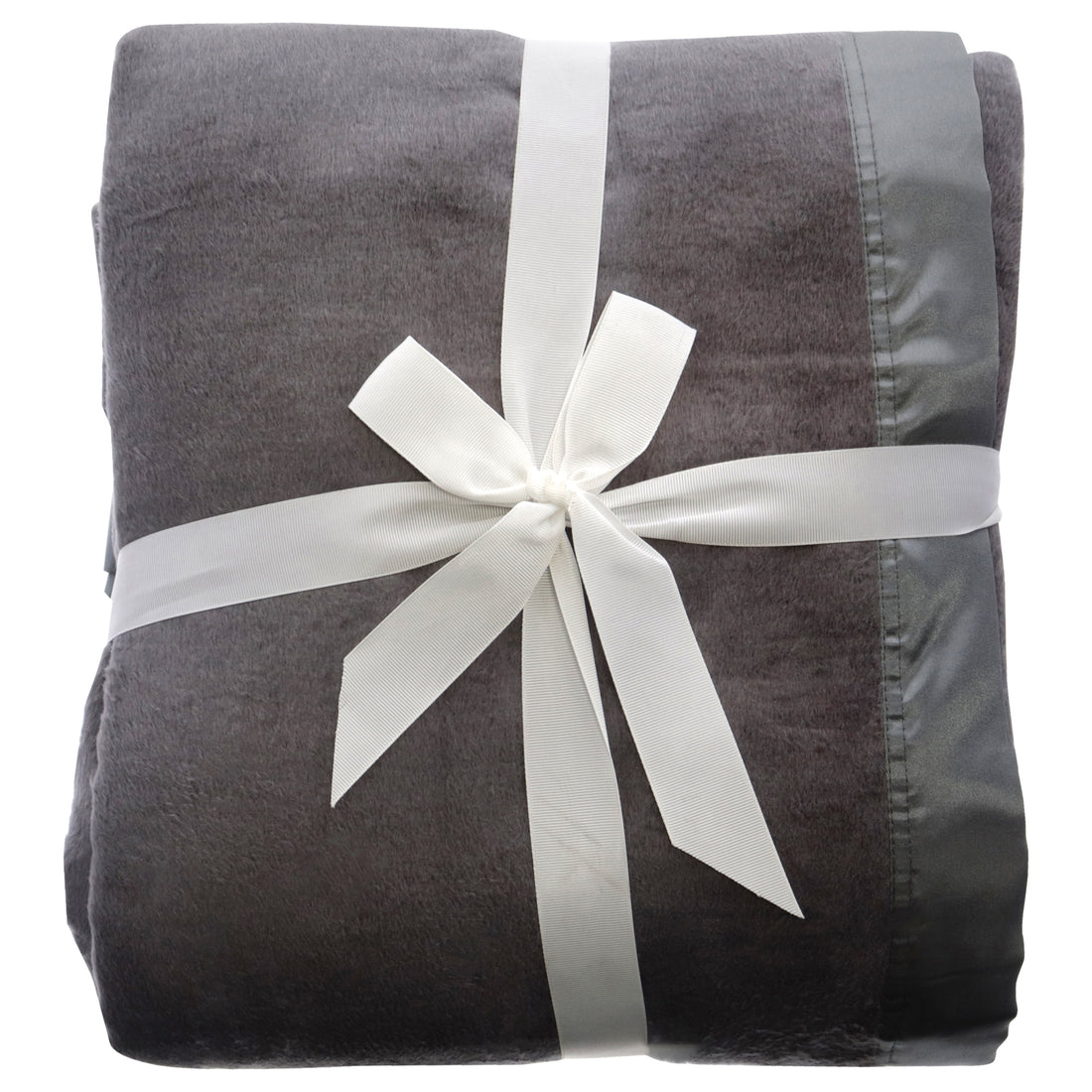 Bamboo Brushed Fleece Blanket - Onyx-Queen