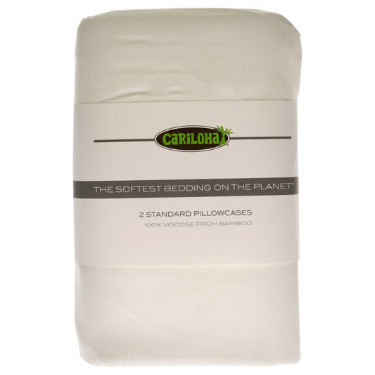 Classic Bamboo Pillowcase Set - White-Standard