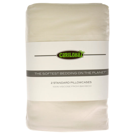 Classic Bamboo Pillowcase Set - Ivory-Standard