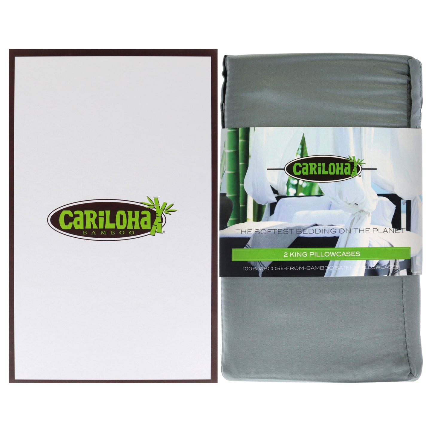 Cariloha Resort Bamboo Pillowcase Set - Blue Lagoon-King