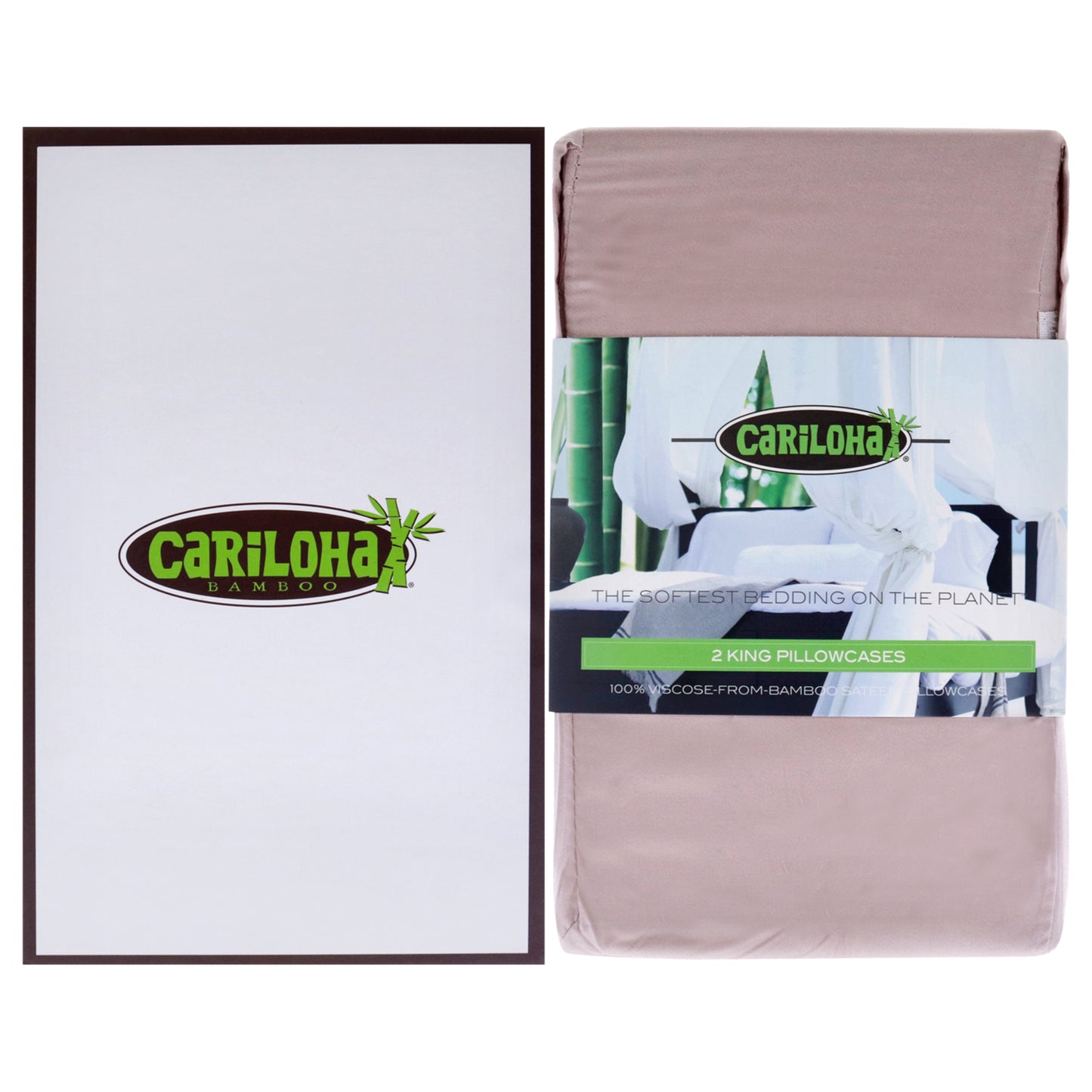 Cariloha Resort Bamboo Pillowcase Set - Blue Lagoon-King