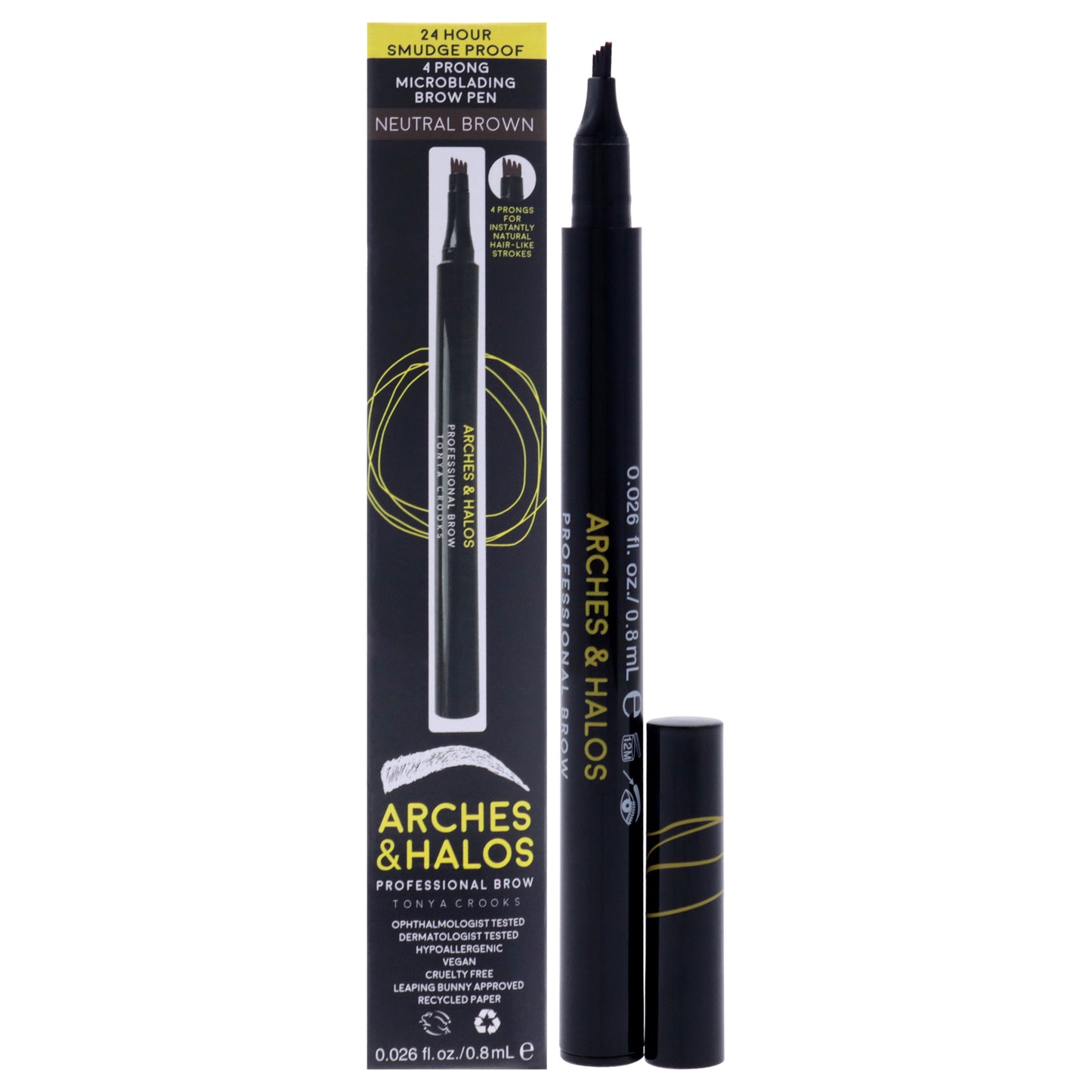 Arches and Halos 4 Prong Microblading Brow Pen