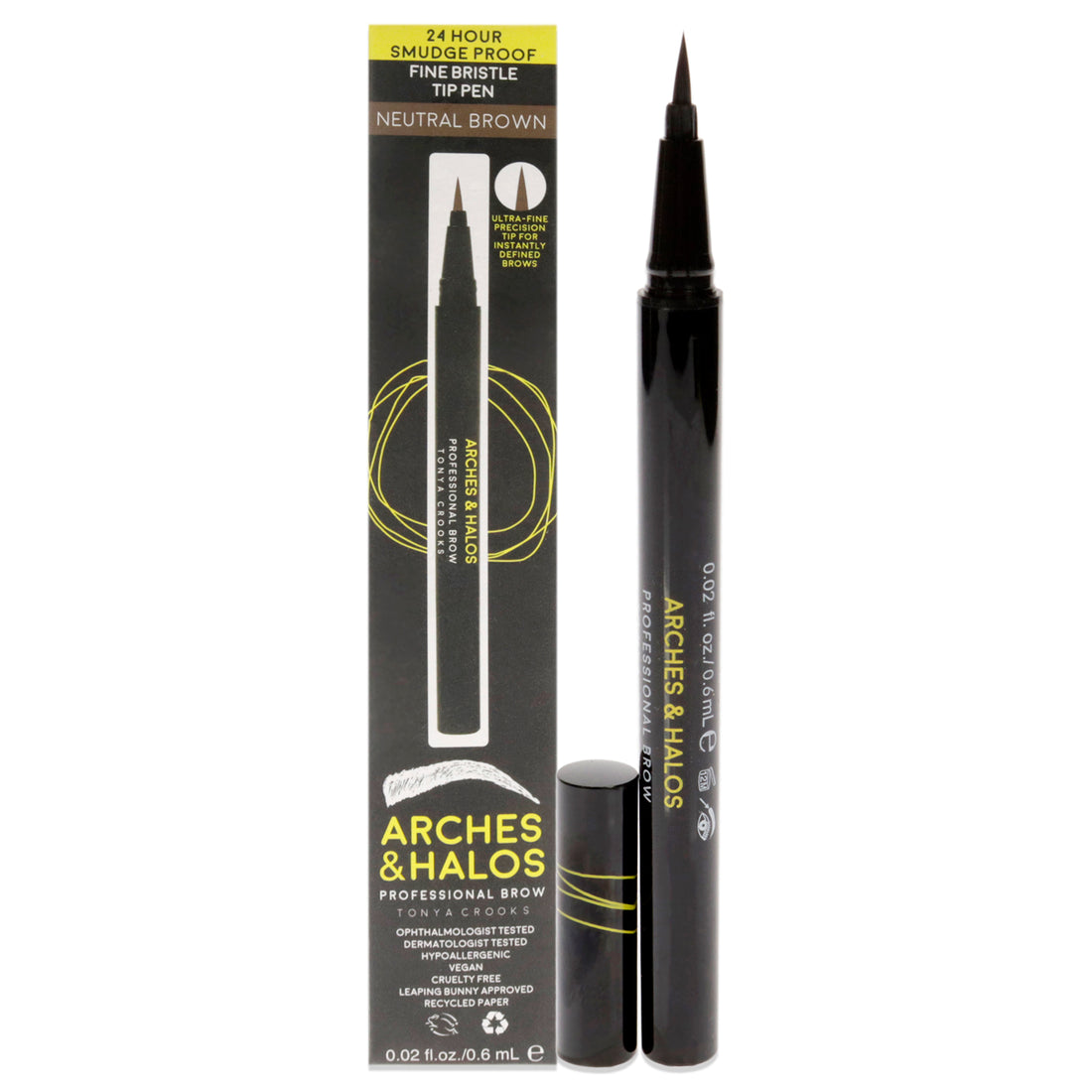 Fine Bristle Tip Pen - Neutral Brown