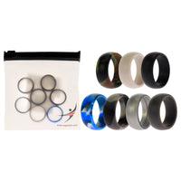 ROQ Silicone Wedding Ring Set - Camo