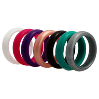 Silicone Wedding Ring Set - Rose Pink