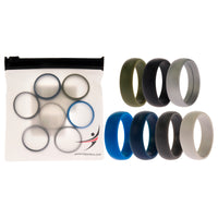 ROQ Silicone Wedding Solid Ring Set