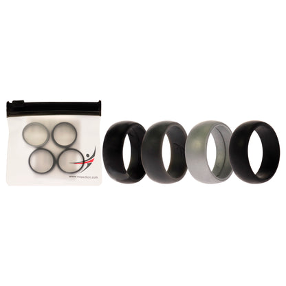 ROQ Silicone Wedding Ring - Black-Camo