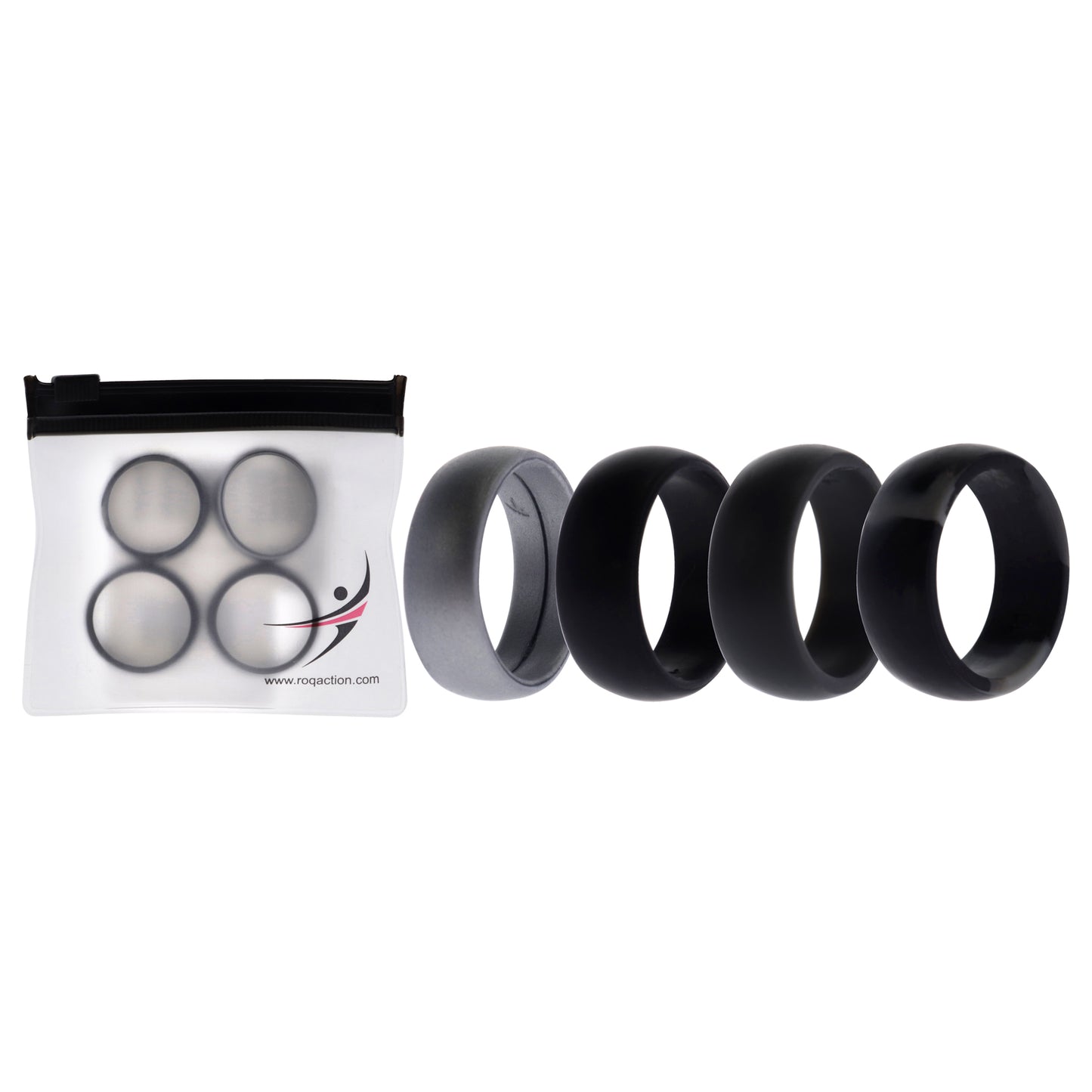 ROQ Silicone Wedding Ring - Black-Camo