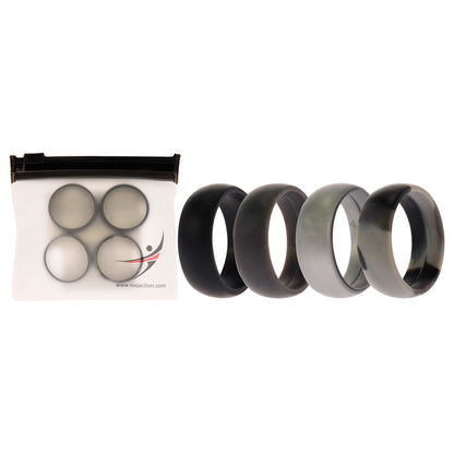 ROQ Silicone Wedding Ring - Black-Camo