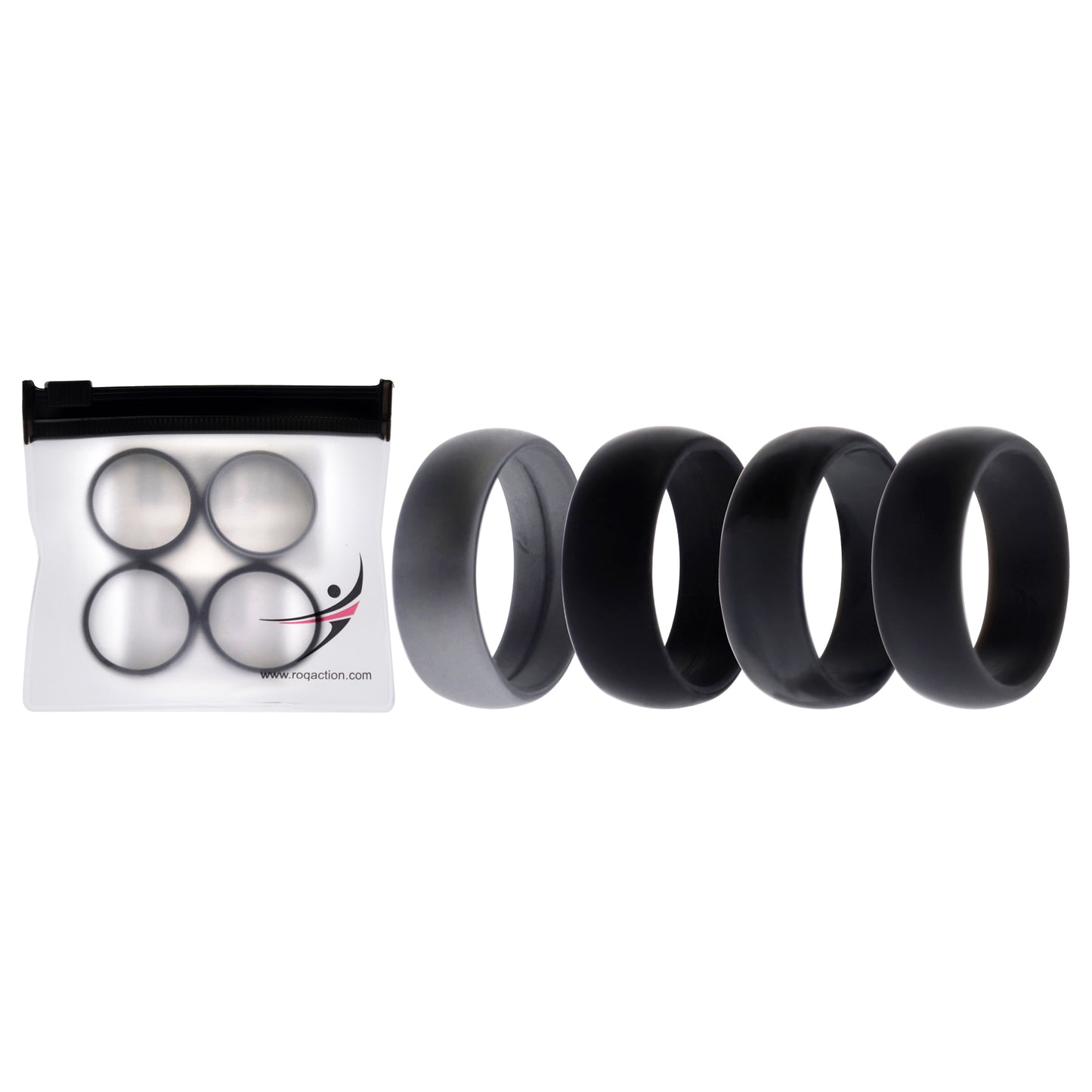 ROQ Silicone Wedding Ring - Black-Camo