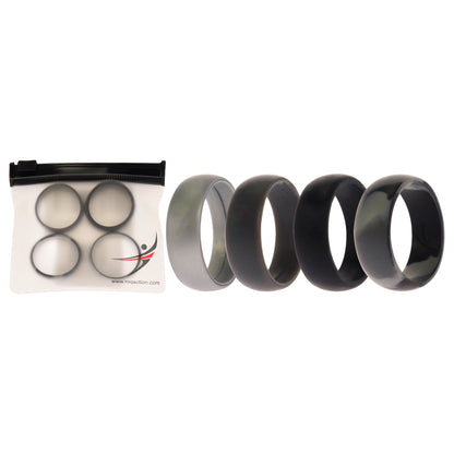 ROQ Silicone Wedding Ring - Black-Camo