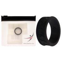 ROQ Silicone Wedding Flower Ring - Black