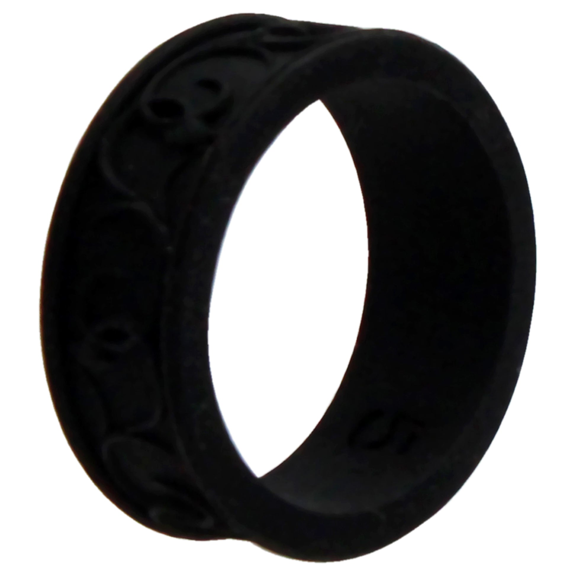 ROQ Silicone Wedding Flower Ring - Black