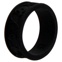 ROQ Silicone Wedding Flower Ring - Black