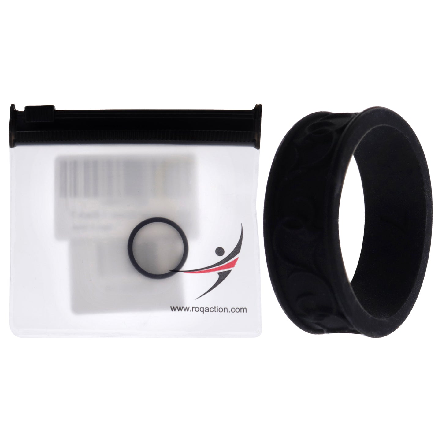 ROQ Silicone Wedding Flower Ring - Black