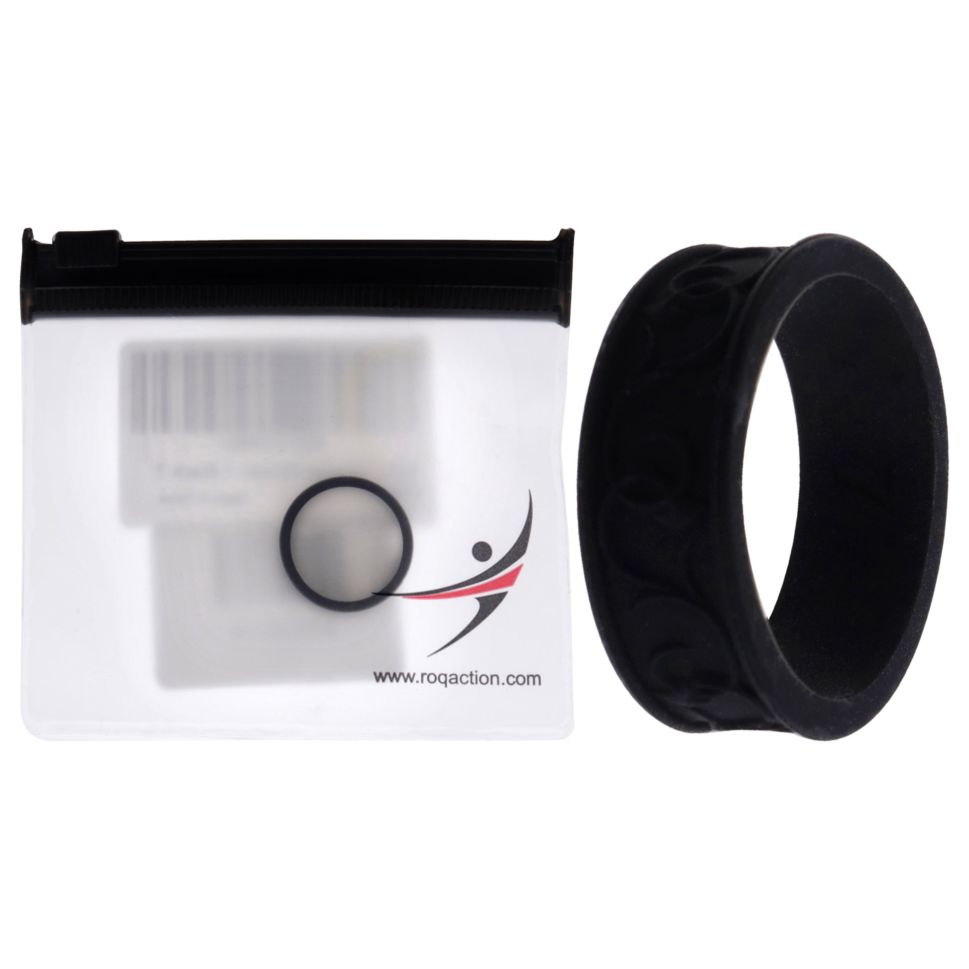 ROQ Silicone Wedding Flower Ring - Black