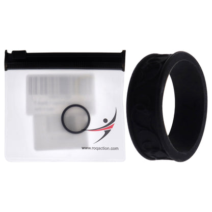 ROQ Silicone Wedding Flower Ring - Black