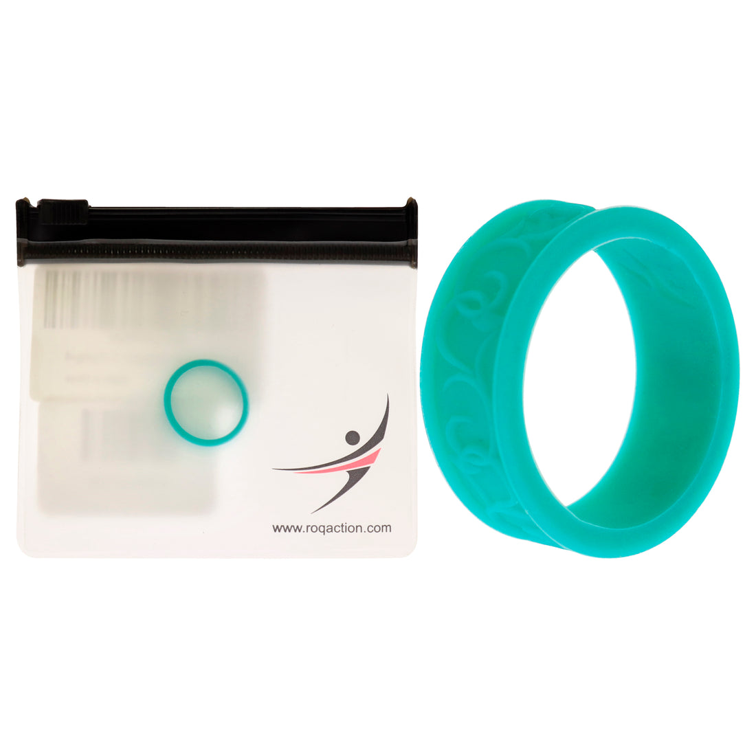 ROQ Silicone Wedding Flower Ring - Turquoise