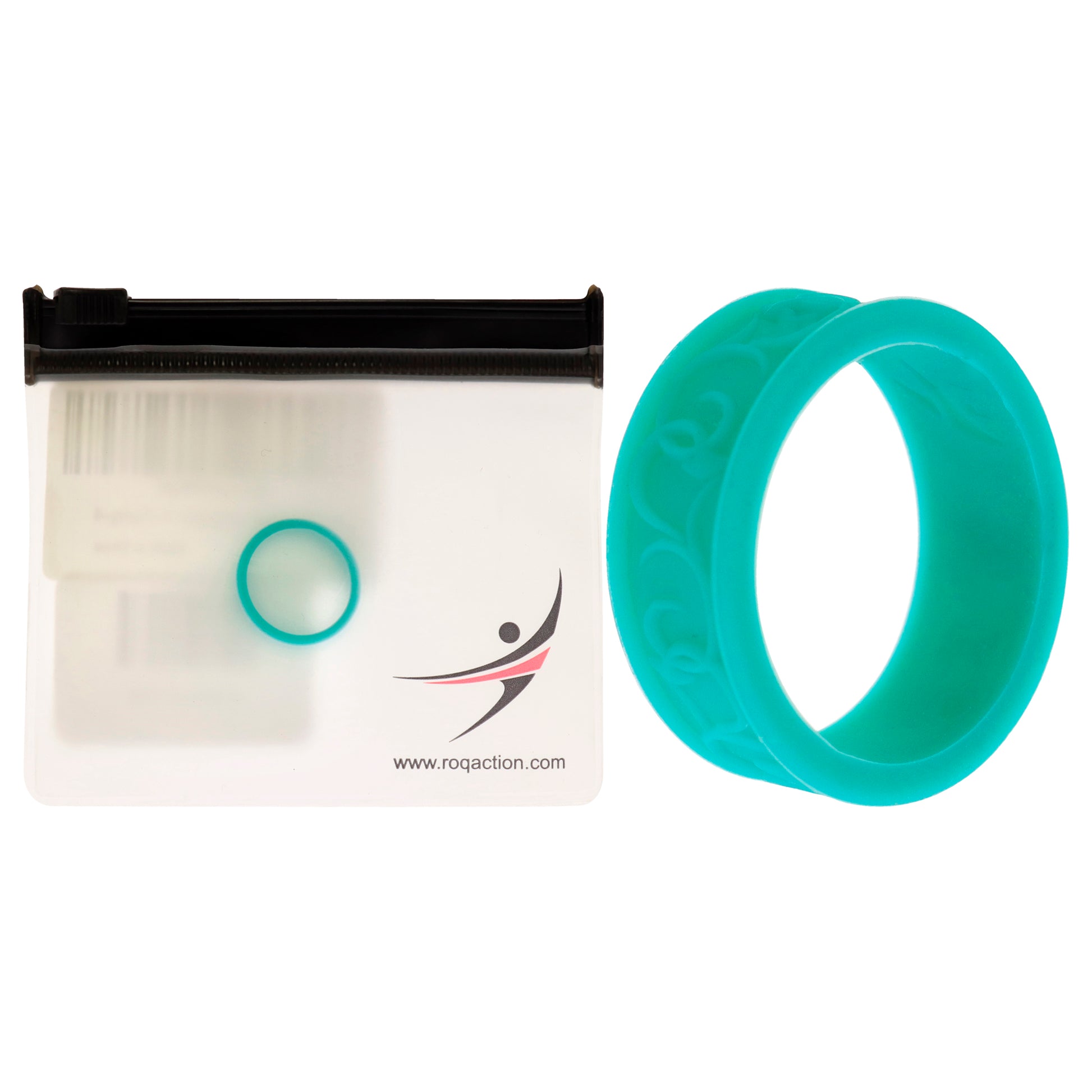 ROQ Silicone Wedding Flower Ring - Turquoise