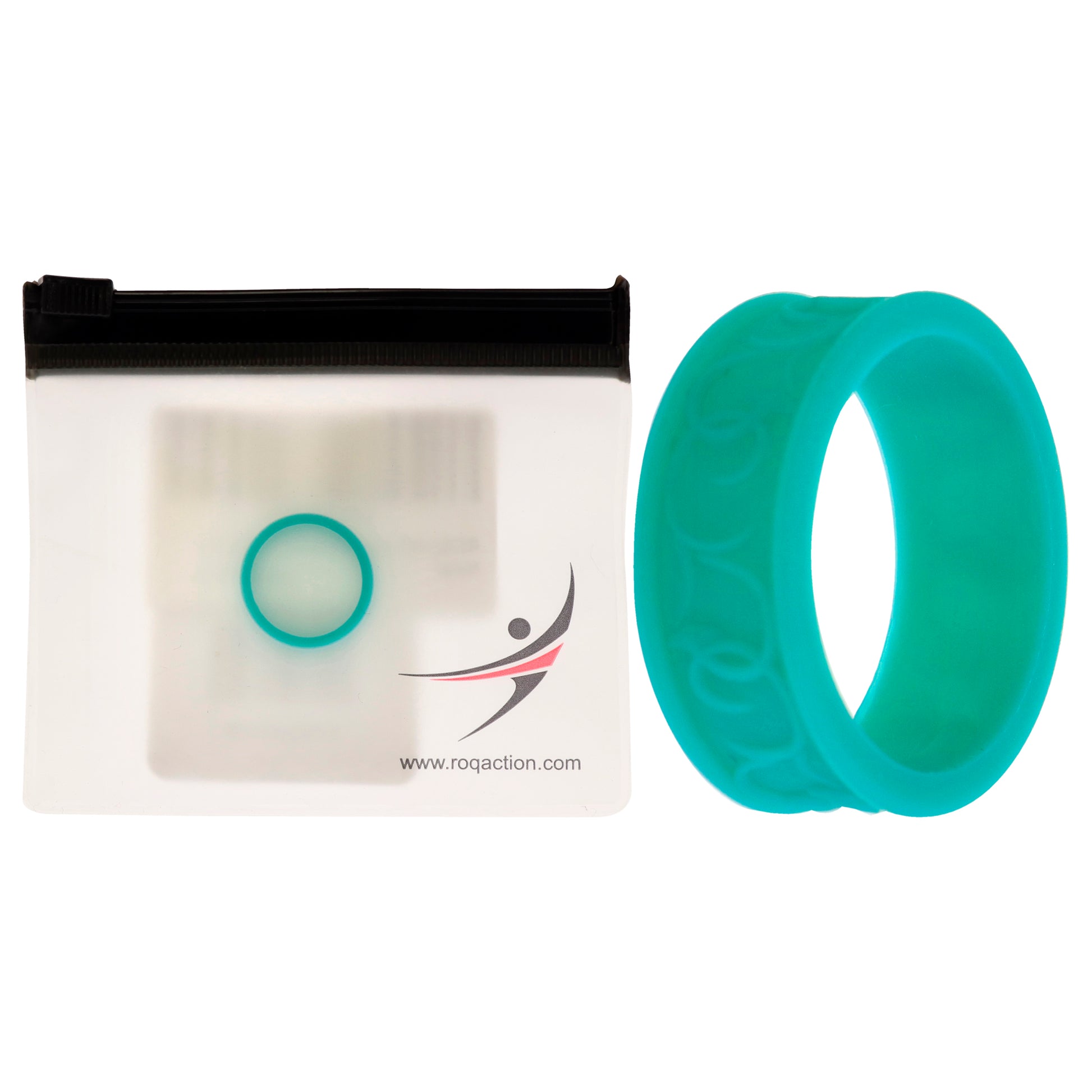 ROQ Silicone Wedding Flower Ring - Turquoise