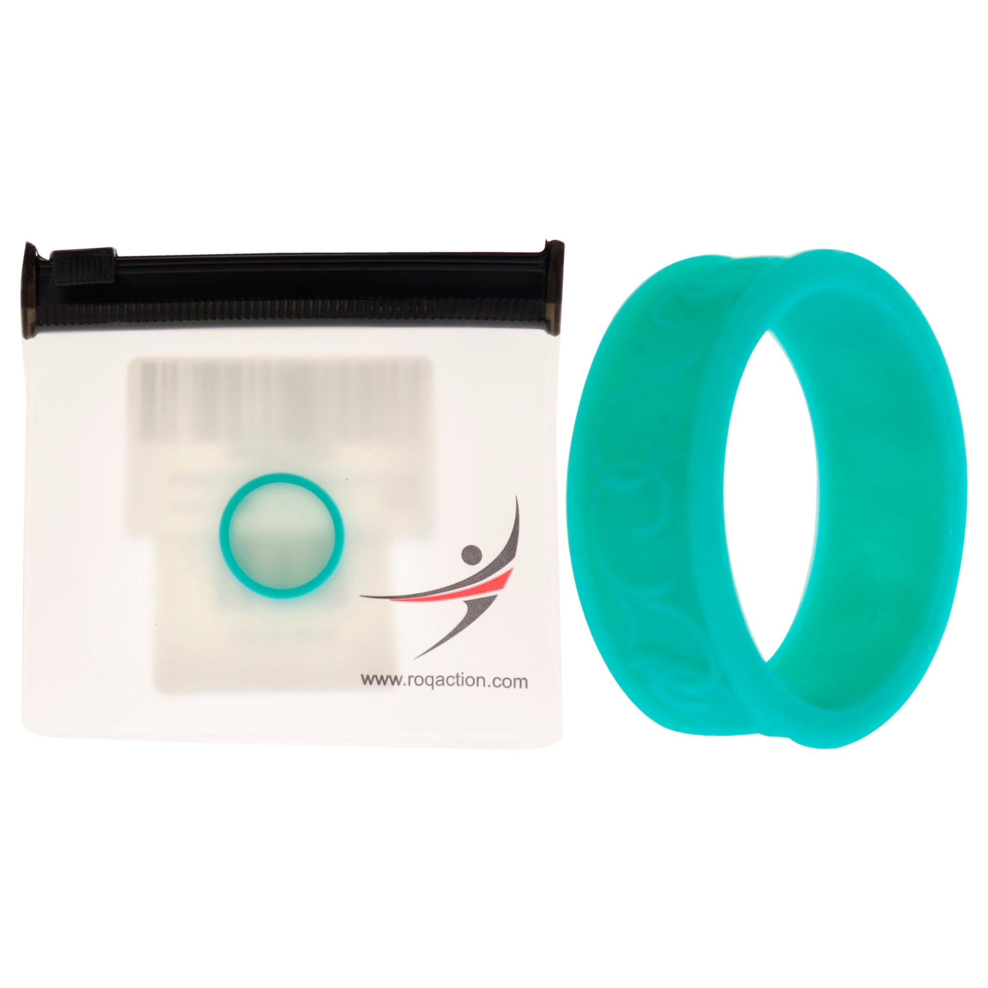 ROQ Silicone Wedding Flower Ring - Turquoise