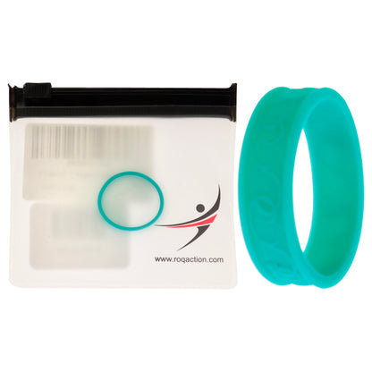 ROQ Silicone Wedding Flower Ring - Turquoise