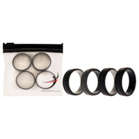 ROQ Silicone Wedding 2Layer Lines Ring Set - Silver-Camo