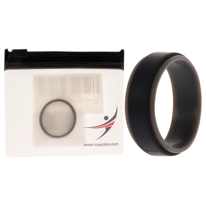 ROQ Silicone Wedding 2Layer Step Ring - Grey-Black