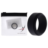 ROQ Silicone Wedding Step Single Ring - Black