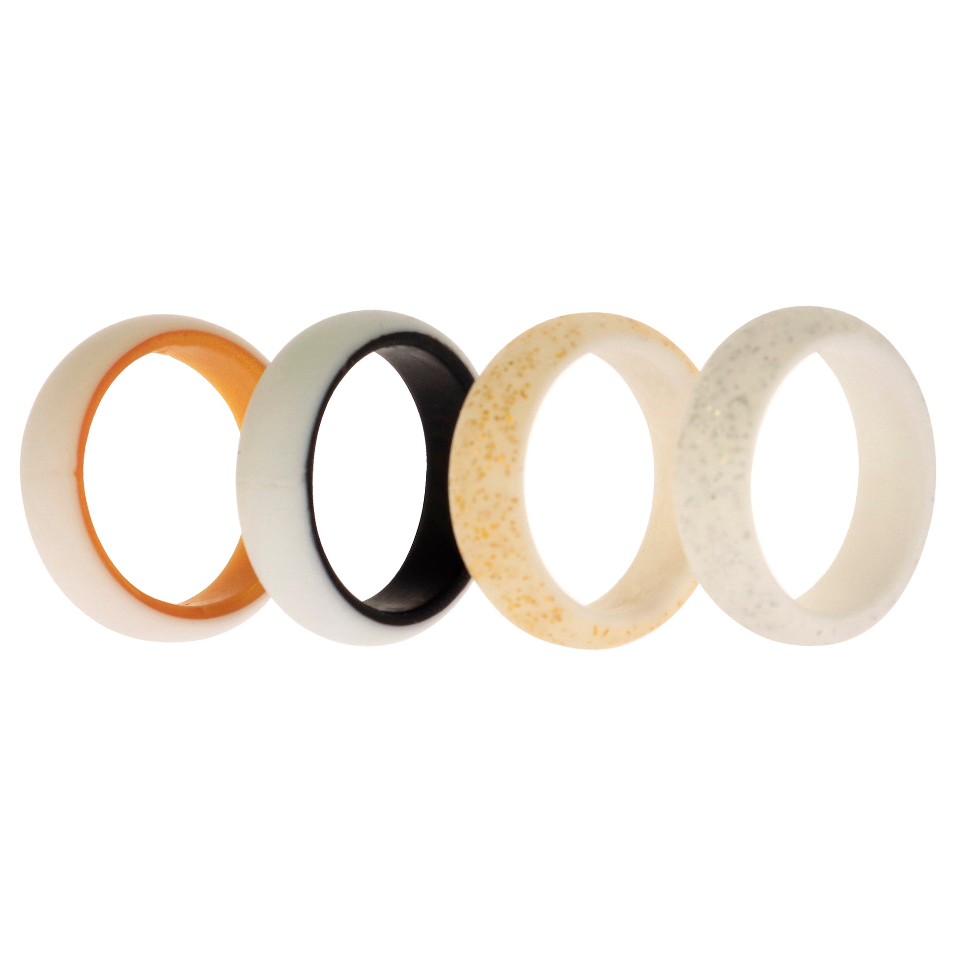 ROQ Silicone Wedding 2Layer Ring Set - Bride