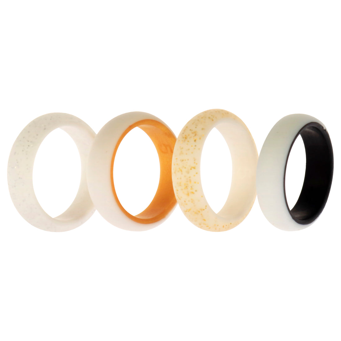 ROQ Silicone Wedding 2Layer Ring Set - Bride