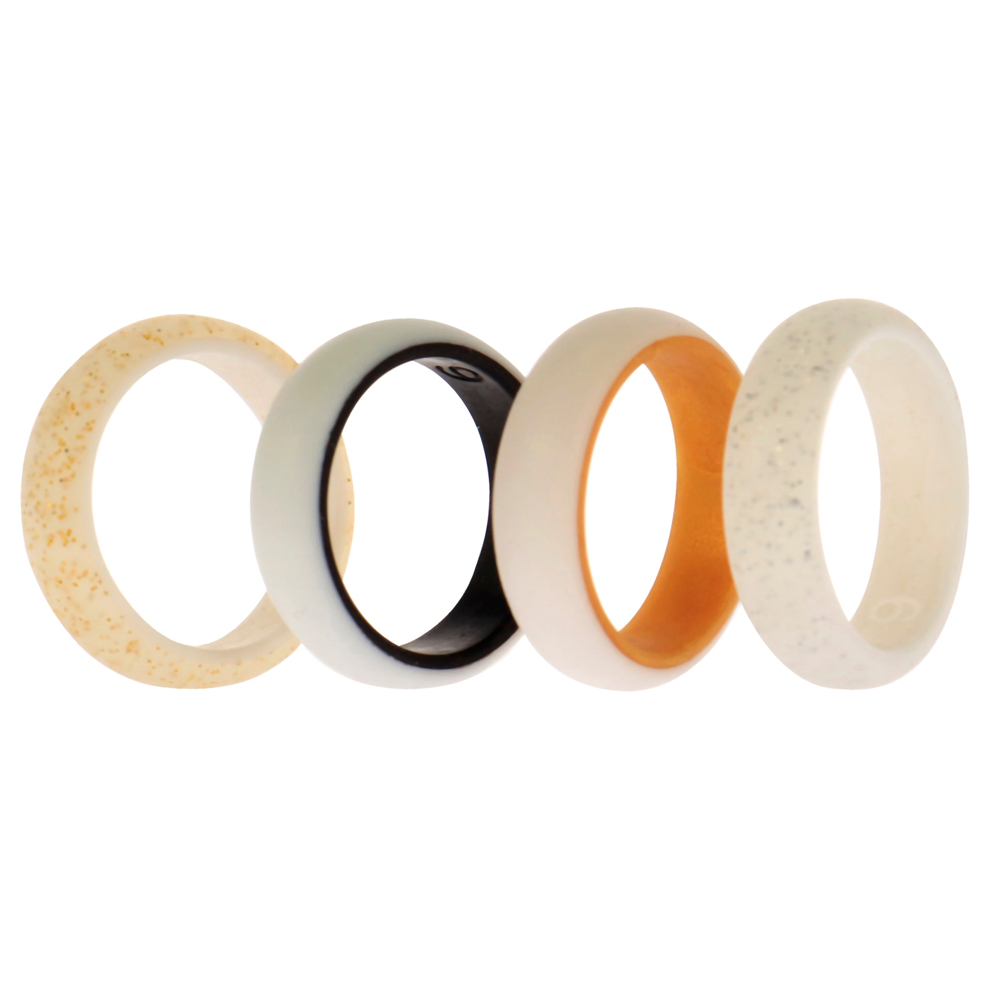 ROQ Silicone Wedding 2Layer Ring Set - Bride