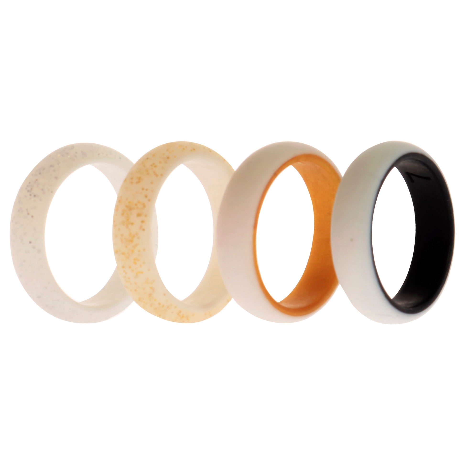 ROQ Silicone Wedding 2Layer Ring Set - Bride